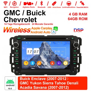 7 Zoll Android 12.0 Autoradio / Multimedia 4GB RAM 64GB ROM Für GMC sierra Yukon Savana Denali/Buick Enclave/Chevrolet HHR Tahoe ... Mit WiFi NAVI Bluetooth USB