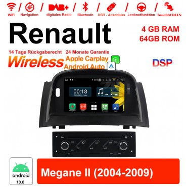 7 Zoll Android 12.0 Autoradio / Multimedia 4GB RAM 64GB ROM Für RENAULT Megane II Mit WiFi NAVI Bluetooth USB