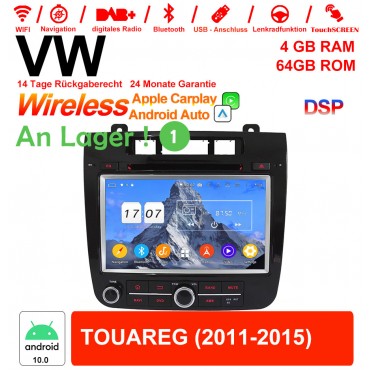 8 Zoll Android 12.0 Autoradio / Multimedia 4GB RAM 64GB ROM Für VW TOUAREG Mit WiFi NAVI Bluetooth USB