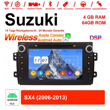 8 Zoll Android 12.0 Autoradio / Multimedia 4GB RAM 64GB ROM Für Suzuki SX4 2006-2013 Mit WiFi NAVI Bluetooth USB