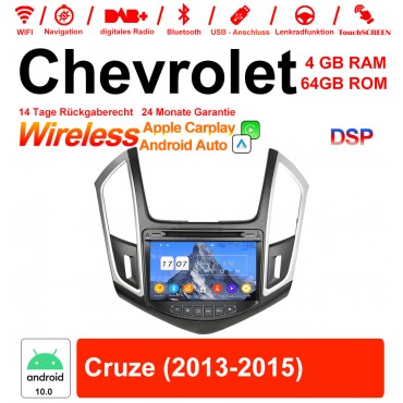 8 Zoll Android 12.0 Autoradio / Multimedia 4GB RAM 64GB ROM Für Chevrolet Cruze 2013 2014 2015 Mit WiFi NAVI Bluetooth USB
