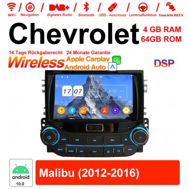 8 Zoll Android 12.0 Autoradio / Multimedia 4GB RAM 64GB ROM Für Chevrolet Malibu 2012-2016 Mit WiFi NAVI Bluetooth USB
