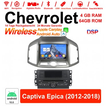 8 Zoll Android 12.0 Autoradio / Multimedia 4GB RAM 64GB ROM Für Chevrolet Captiva Epica 2012-2018 Built-in Carplay / Android Auto