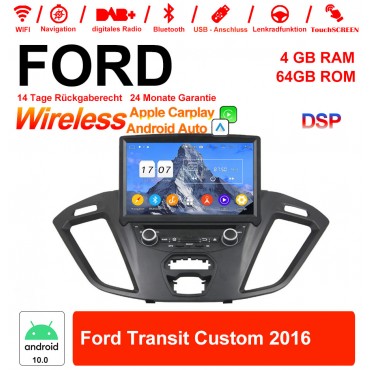8 Zoll Android 12.0 Autoradio / Multimedia 4GB RAM 64GB ROM Für Ford Transit Custom 2016 Mit WiFi NAVI Bluetooth USB