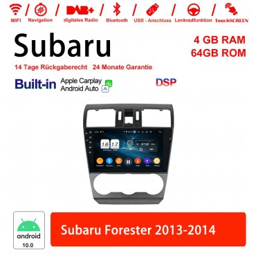 9 Zoll Android 12.0 Autoradio / Multimedia 4GB RAM 64GB ROM Für Subaru Forester 2013-2014 Built-in Carplay / Android Auto