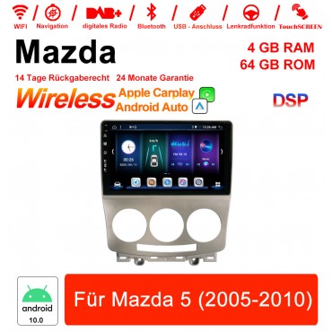 9 Zoll Android 10.0 Autoradio / Multimedia 4GB RAM 64GB ROM Für Mazda 5 2005-2010 Built-in carplay/android auto