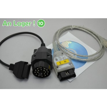 BMW INPA K+DCAN D-CAN CAN INPA Ediabas USB Interface For BMW+20pin to 16pin Adapter