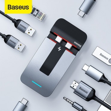 Baseus 9 in 1 Armor Age Typ-C Halterung Multifunktionaler HUB-Adapter