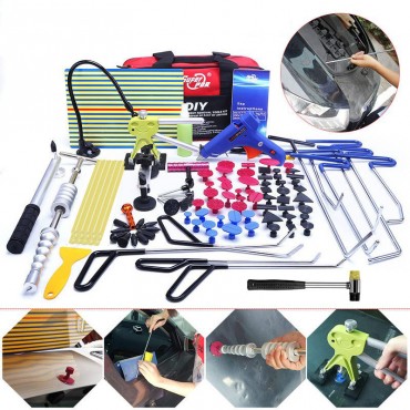 PDR haken werkzeuge Paintless Dent removal tool kit Push Stange Auto Brecheisen Reflektor Board ziehen brücke kleber puller hand werkzeuge set