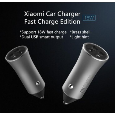 Original Xiaomi Auto Ladegerät 18 watt Dual USB Quick Charge 3,0 5 v/2.4A 9 v/ 2A 12 v/1.5A Schnelle Ladung 3,0 Edition + 2A Magcle Kabel