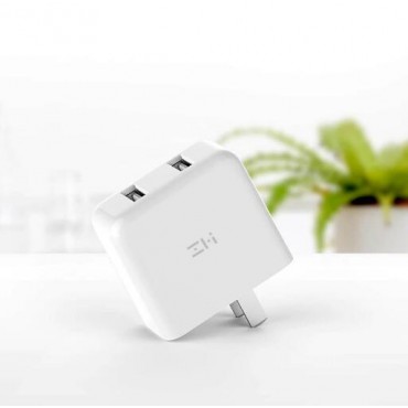 Xiaomi ZMI QC3.0 USB Dual Port Schnelle Ladegerät Tragbare Wand Ladegerät adapter Für Telefon Tablet PC