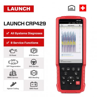 Launch X431 CRP429 OBD2 Scanner Diagnosetester Alle System Codeleser OBDII-Diagnosewerkzeug Öl zurücksetzen ABS EPB BMS SAS DPF