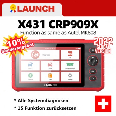 LAUNCH X431 CRP909X obd2 Scanner Vollsysteme Auto Diagnosescanner Airbag sas tpms immo obd Diagnosetool Auto Codeleser