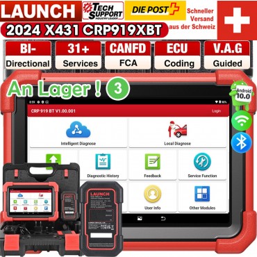 2024 LAUNCH CRP919X BT Profi OBD2 Diagnosegerät Alle System ECU Key Programmier TPMS OBD2 Scanner