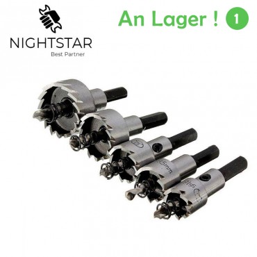 5Pcs Hartmetall Spitze HSS Bohrer Loch Sah Set Edelstahl Metall Legierung 16/18.5/20/25/30mm Holzbearbeitung Werkzeuge