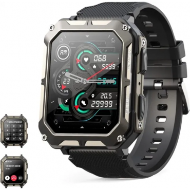 Smartwatch Herren mit Telefonfunktion wasserdichtes IP68 aktivitätstracker fitness tracker 120+ Sportmodi Sportuhr fitnessuhr für Android ios