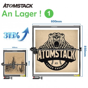 ATOMSTACK E85 Rahmen für Laser Engraver Bis zu 850mm x 800mm Gravur Bereich für A5/A10 /s10 Pro /A10 PRO/A20 PRO S20 PRO/A30 PRO/S30 PRO/S40 PRO