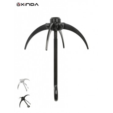 Xinda Outdoor Stahl Grappling Haken Faltbare 4 Krallen Rock Folding Überleben Klaue Schwerkraft-Haken Klettern Werkzeuge