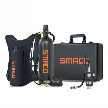 Smaco 2l mini scuba tank tauchen sauerstoff unterwasser atmen kit tauch zylinder unterwasser unterhaltung/arbeit