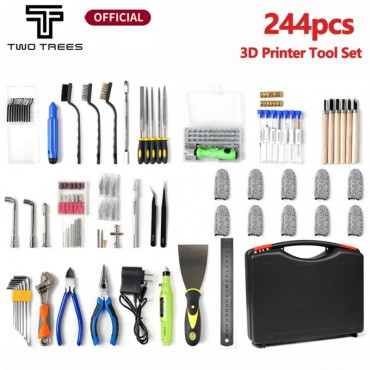244 stücke DIY 3D-Drucker Teil Kit Entgratungs werkzeug Gravur Messer Schnitzwerk zeug 3D-Modell Datei Cutter Schaber Material Entfernungs werkzeug