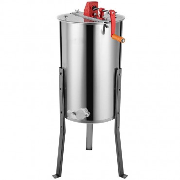 Hand-Honigschleuder 3/6 Honig-Extraktor Vier Waben Edelstahl Haltbar