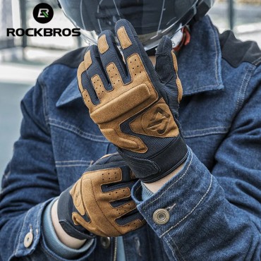 ROCKBROS Radfahren Handschuhe Männer Frauen Bildschirm Touch Motorrad Handschuhe Frühling Herbst Handschuhe MTB Voll Finger Bike Handschuhe