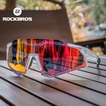 ROCKBROS Radfahren Photochromen Gläser Polarisierte Einstellbare Nase Unterstützung Myopie Rahmen Sport Sonnenbrille Männer Frauen Brillen Goggle