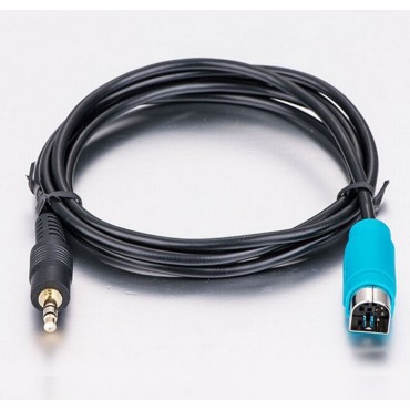 AUX Audio Radio Cable Male Adapter Input Interface Charger Connector Accessory for Alpine KCE-236b