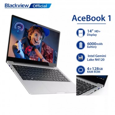 Blackview 14 Zoll Laptop Acebook 1 Windows 10 Notebook Intel Gemini See N4120 Laptops 128GB SSD PC Für Studenten büro Computer