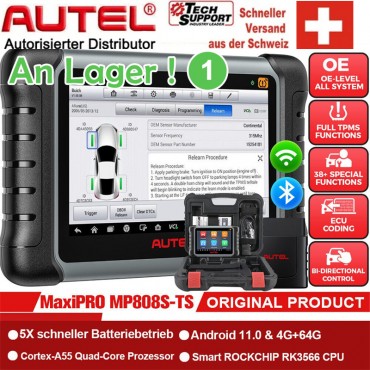 Autel MaxiPRO MP808TS/MP808S-TS Vollständige TPMS/RKDS Bluetooth OBD2 Alle Systems und 30 Sonderfunktionen KFZ Diagnosegerät