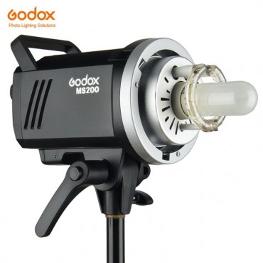 Godox MS200 200W GN53 2.4G 2.4G Eingebauter Godox 2.4G Wireless X System kompakter und haltbarer Studioblitz mit Bowens Mount