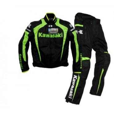 Kawasaki Kleidung / Oxford Jacke / Motorradjacke / Reitjacke und Hose / winddicht warm