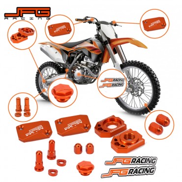 Motorrad CNC Bremse Kupplung Flüssigkeit Reservoir Abdeckung Set Für KTM SX SXF XC XCF XCW XCFW EXC EXCF 125 150 250 300 350 400 450 530