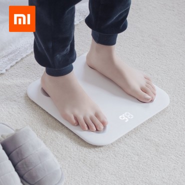 Neue Original-Xiaomi Mi Smart-Skala 2 Mifit APP & Body Composition Monitor Körperfett BMR-Test versteckte LED-Anzeige und große Füße der Auflage