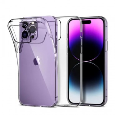 Gummi Case Hülle Slim Design 1.0 mm Transparent Für iPhone 14/14 Pro/14 Pro Max/14 Plus