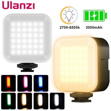 Ulanzi U-Bright Mini LED Video Beleuchtung 2700k-6500k 7,5 W mit 6 Farben RGB Wirkung filter Für fotografie Vlog Füllen Licht