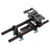 FOTGA DP500IIS 15mm Schienen-rod-support-system Grundplatte Montieren für DP500IIS BMCC 5DIII 5DII 1000D DSLR Folgen Fokus Rig