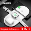 Baseus Drahtlose Ladegerät Schnelle Drahtlose volllast 3 in 1 Lade Pad für Für iPhone X XS MAX XR 8 airpods 2019 Apple Watch 4 3 2