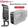 Ulanzi G9-2 Metall Batterie Abdeckung für Gopro Schwarz 9 Typ-C Lade Port Abnehmbare Batterie Deckel Abdeckung für Gopro 9 zubehör