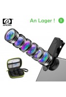 APEXEL Universal 6 in 1 Telefon Kamera Objektiv Kit Fisch Auge Weitwinkel makro Objektiv CPL/StarND32 Filter für fast alle smartphones