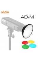 Godox AD-M Standard Reflektor Beauty Dish mit 5 Farbfiltern Soft Diffusor für Godox AD200 AD180 AD360 AD360II Kamerablitze