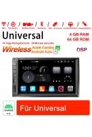 7 Zoll Android 11.0 Autoradio / Multimedia 4GB RAM 64GB ROM für Universal GPS Navigation Stereo Radio WIFI MP3 Bluetooth USB