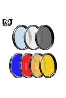 APEXEL Alle in alle objektiv Kit 0.45x breit + 52mm UV Volle Blau Rot Filter + CPL ND + stern Filter für Nikon Canon Sony iPhone alle handys