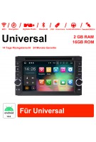 6.2 Zoll Android 10.0 Autoradio/Multimedia 2GB RAM 16GB ROM Für Universal
