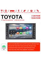 7 Zoll Android 10.0 Autoradio / Multimedia 2GB RAM 16GB ROM Für Toyota Corolla Vios Land Cruiser Avanza Prado 