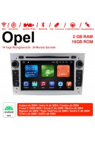 2din Android 10.0 Octa-core 2GB RAM 16GB ROM Autoradio Für Opel Astra Vectra Antara Zafira Corsa GPS Navigation Radio Farbe Silber