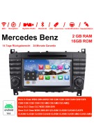 7 Zoll Android 10.0 Autoradio / Multimedia 2GB RAM 16GB ROM Für Benz C-klasse W203 2004-2007 Clk W209 2005 A-w168 1998 2002 Clk-c209