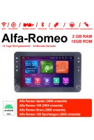 7 Zoll Android 10.0 Autoradio/Multimedia 2GB RAM 16GB ROM Für Alfa Romeo Spider 159 Brera 159 Sportwagon