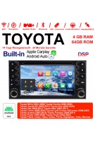 6.2 Zoll Android 10.0 Autoradio / Multimedia 4GB RAM 64GB ROM Für Toyota Corolla EX RAV4  Vios Vitz Terios  Prado Built-in Carplay / Android Auto