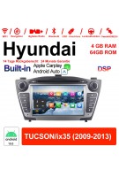 7 Zoll Android 10.0 Autoradio / Multimedia 4GB RAM 64GB ROM Für Hyundai TUCSON/ix35 Built-in Carplay / Android Auto